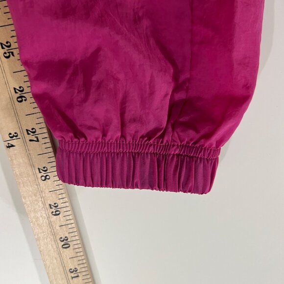 2023 Reebok Retro Style Pink & Black Nylon Parachute Jogger Wind Pants XS - Picture 5 of 12